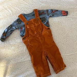 Hatley size 3-6 month overalls